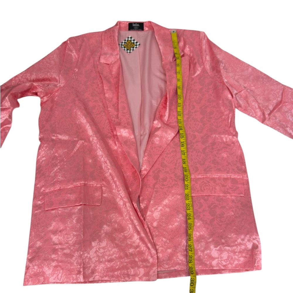 Dressed in Lala Lucky Girl Jacquard Floral Blazer + Cargo Pants Set size med NWT - Picture 12 of 16